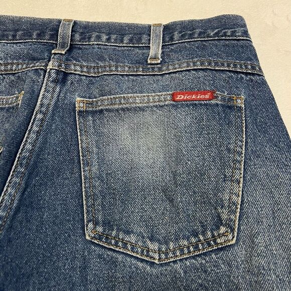Vintage‎ Dickies Branders Jeans Mens 34x32 Blue Faded Western Workwear - Picture 1 of 7